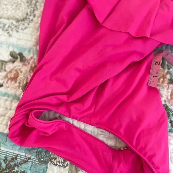 Trina Turk Monaco Off The Shoulder One Piece Bathing Suit Sz 12 - Picture 4 of 7